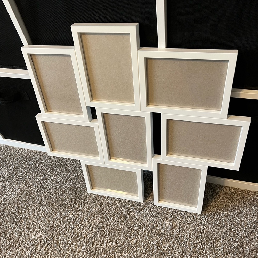 8 piece connected picture frame 5x7 prints